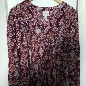 St. John's Bay paisley print blouse